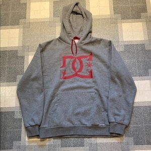 Never worn DC Dyrdek Collection large Gray and Red Sweatshirt Hoodie